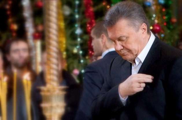 Янукович помолится по случаю завершения 2012 года