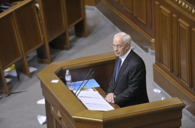 Оппозиция зарегистрировала в Раде резолюцию об отставке Азарова