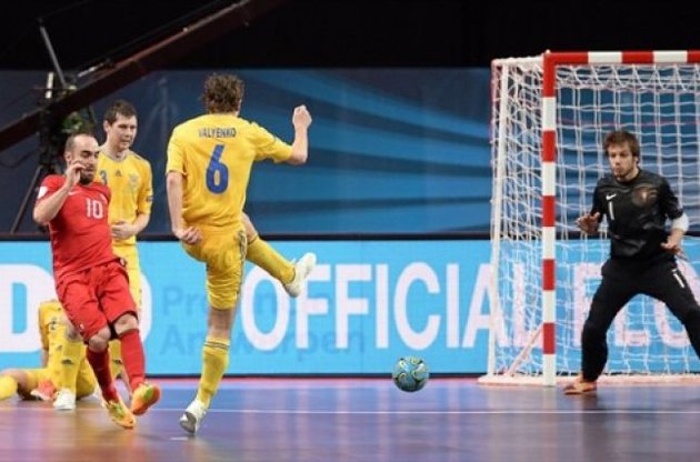 Сборная Украины по футзалу остановилась в четвертьфинале Евро, уступив Португалии