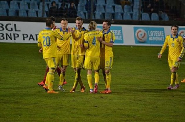 Сборная Украины добыла важную победу над Люксембургом