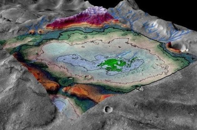 Исследователи обнаружили на Марсе следы водного озера