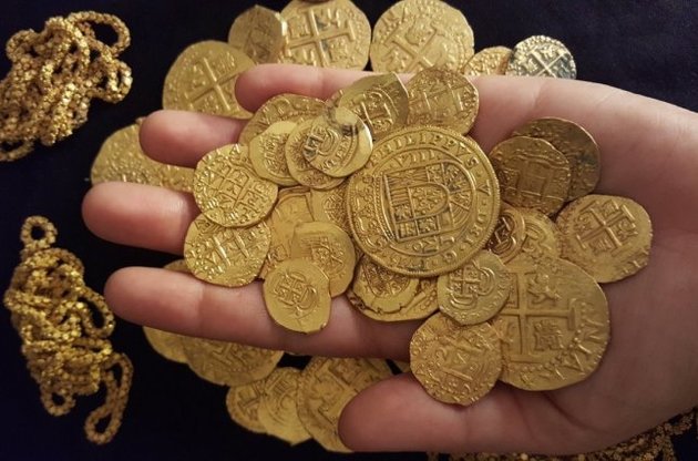 Біля берегів Флориди знайдено золото з іспанських галеонів на 4,5 млн доларів
