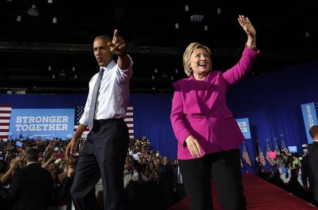 Обама вперше виступив на передвиборному мітингу в підтримку Клінтон