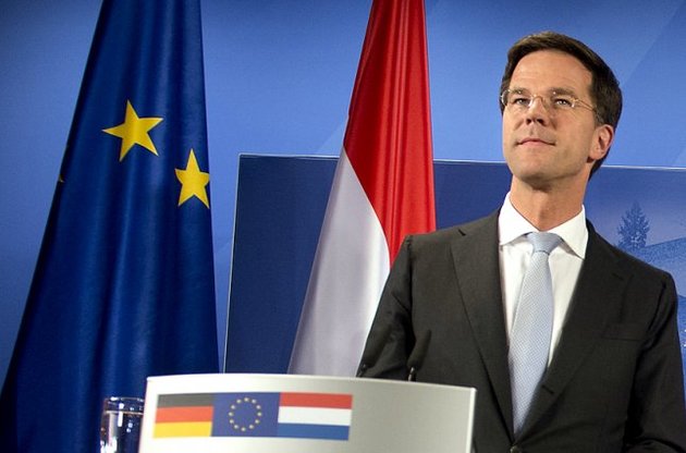 Рютте озвучит позицию Нидерландов по ассоциации с Украиной на саммите ЕС