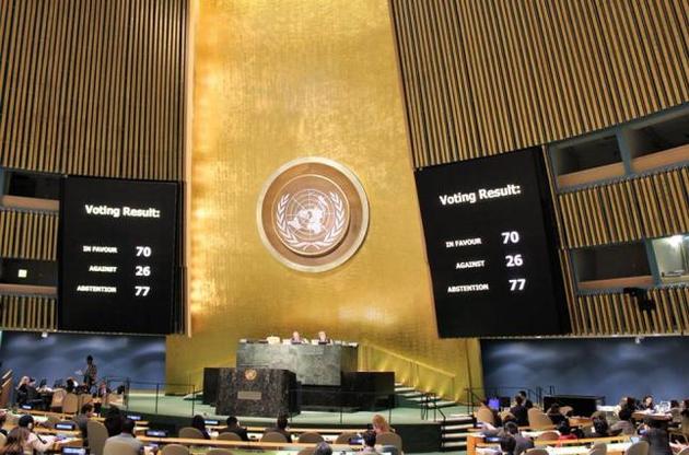 Генасамблея ООН прийняла резолюцію по Криму