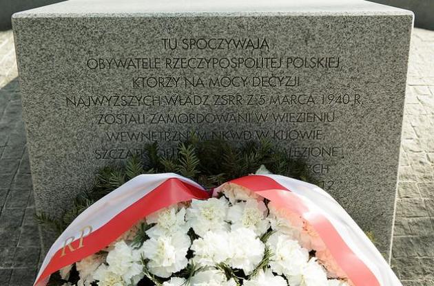 Під Києвом вандали вимастили фарбою Биківнянські могили - Wyborcza