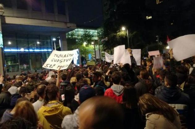 Сербские протестующие выдвинули ряд условий правительству