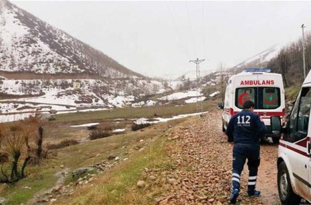В Турции упал полицейский вертолет