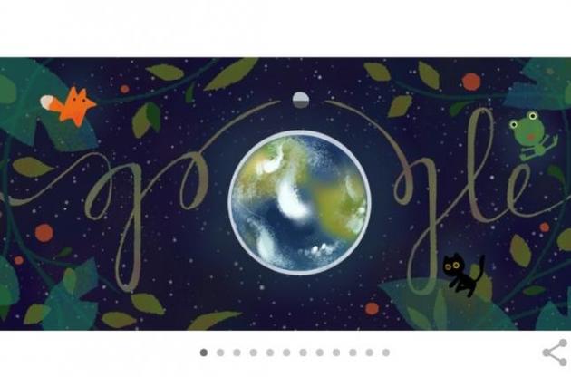 Google посвятил дудл Дню Земли