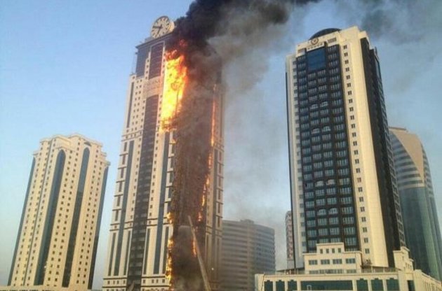 Кадыров заставил радовавшихся пожару в Грозном блогеров восстанавливать небоскреб