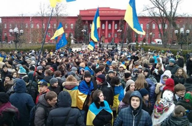Київські студенти оголосили на четвер загальну мобілізацію і вийдуть на Євромайдан
