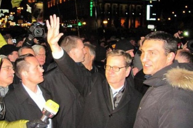 Глава МИД Германии посетил Евромайдан