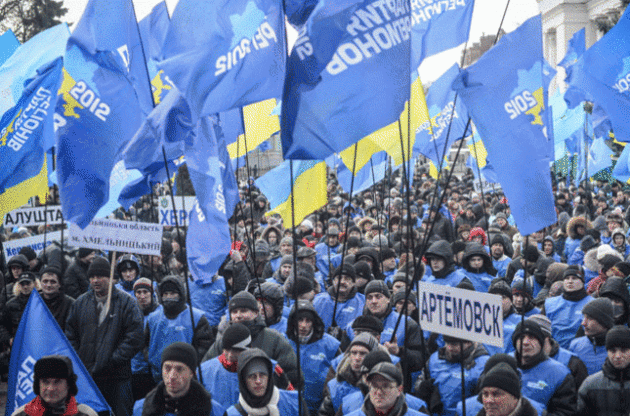 Украинское телевидение отказалось от прямой трансляции митинга регионалов
