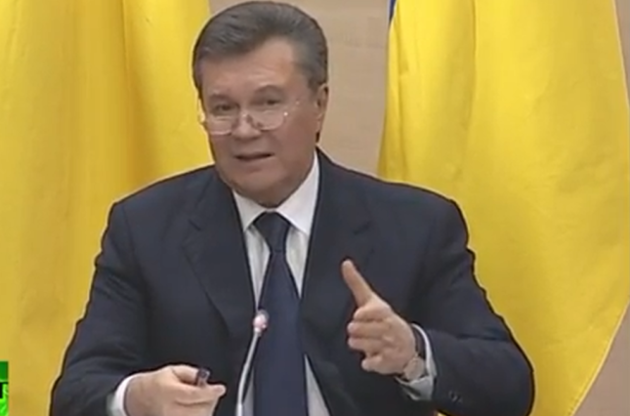 Януковичу стыдно, что он не смог удержать стабильность