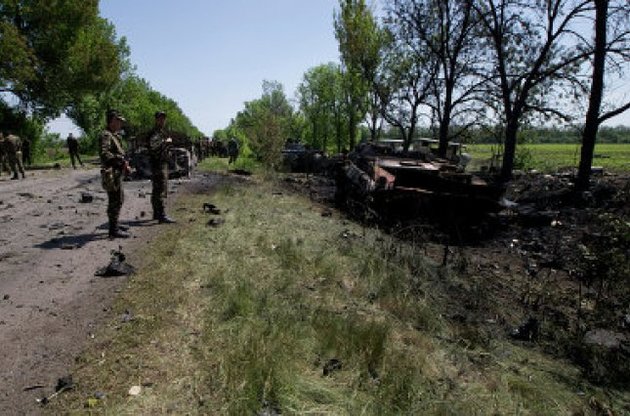 Турчинов сообщил о 13 погибших силовиках в бою возле Волновахи