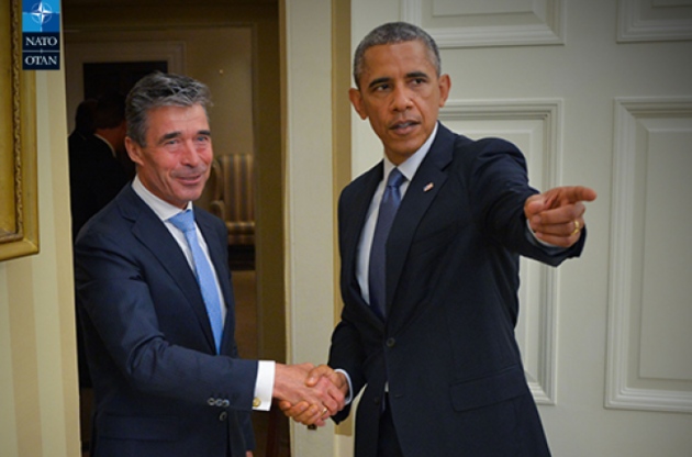 Обама обговорив з Расмуссеном здатність НАТО протистояти агресії Росії
