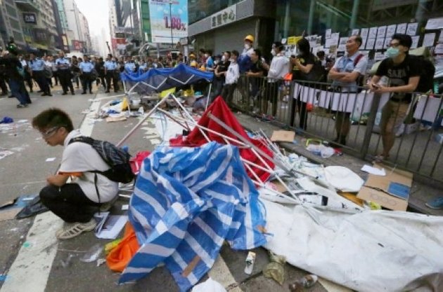 В Гонконге разрушили главный лагерь местного "майдана" - Time