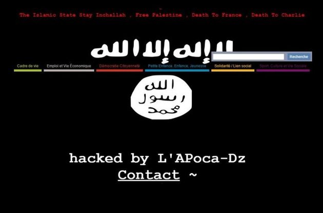 Хакери-ісламісти розмістили погрози на взламаних сайтах кількох міст Франції