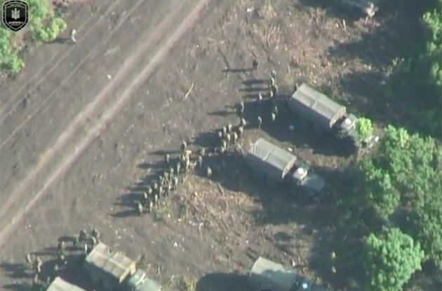 Российские войска построили базу в двух километрах от линии фронта в Донбассе