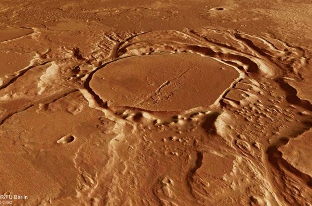 ESA опубликовало фото последствий древнего наводнения на Марсе