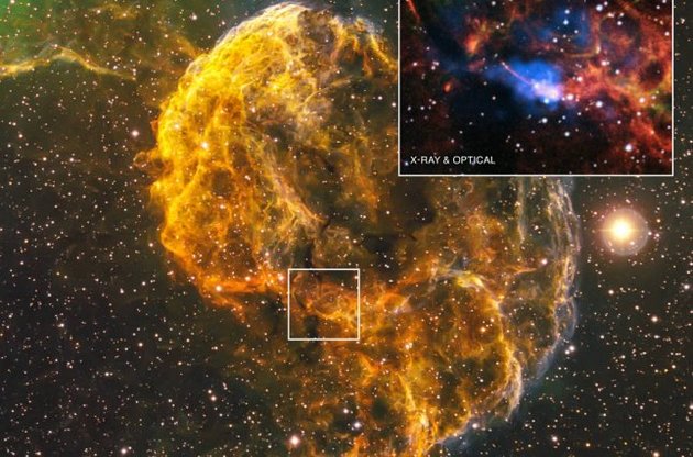 Астрономы обнаружили нейтронную звезду в туманности Медуза