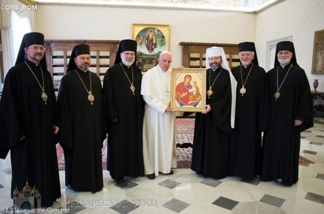 Папа римський зустрівся з представниками УГКЦ