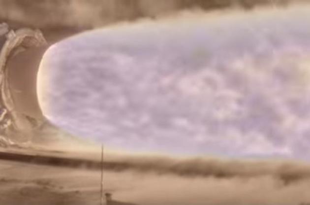 NASA впервые показало огонь ракетного двигателя
