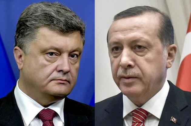 Эрдоган заверил Порошенко в неизменности позиции относительно территориальной целостности Украины