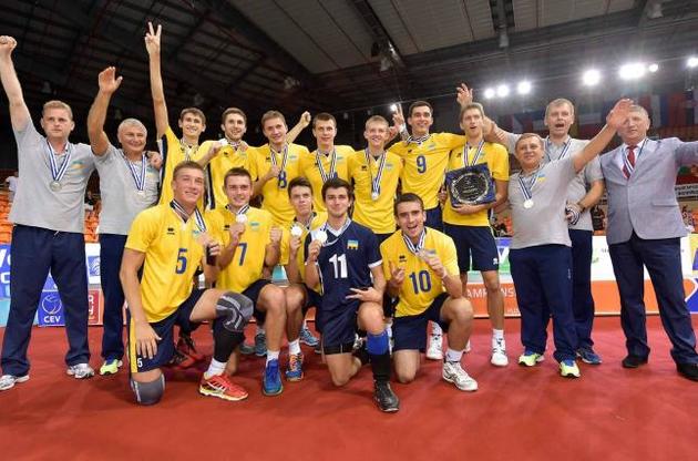 Украинские волейболисты стали серебряными призерами молодежного чемпионата Европы