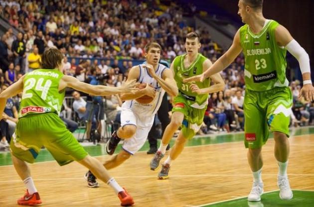 Сборная Украины дома уступила Словении в заключительном матче отбора на Евробаскет-2017