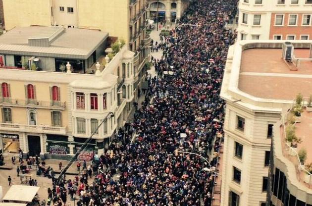 У Барселоні пройшов багатотисячний мітинг з вимогою прийняти біженців