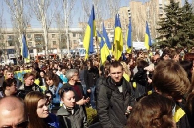 У Луганській області сепаратисти розігнали мітинг за єдність України