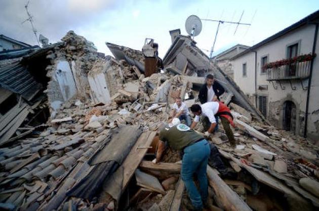 В Італії оголосили загальнонаціональний траур за жертвами землетрусу