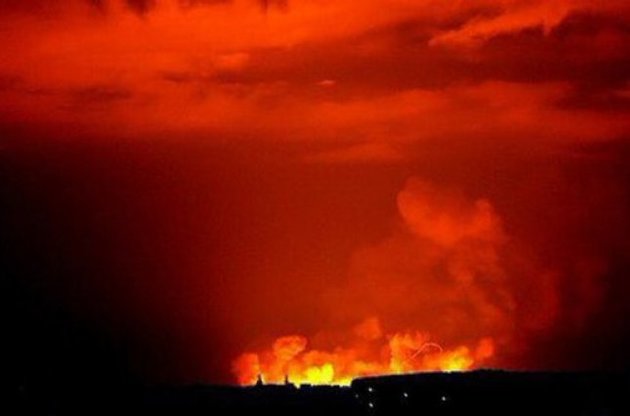 Пожар на военном складе в Сватово локализован
