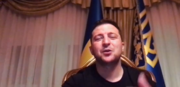 Зеленский записал видеообращение из Феофании