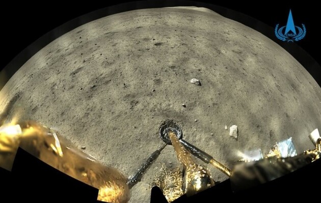 Опубликовано видео посадки китайского аппарата на Луну