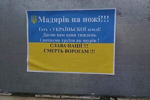 В Берегово провокаторы встали на защиту «україньскої землі» 