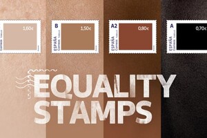 В Испании выпустили набор из четырех марок, чтобы привлечь внимание к проблеме расизма