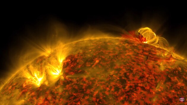 NASA опубликовало видео с мощной вспышкой на Солнце