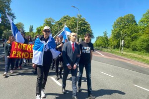 В Гааге состоялась акция «Последний парад Путина»