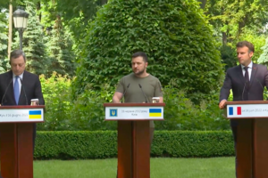 Мир должен быть установлен на условиях Украины - Драги и Макрон