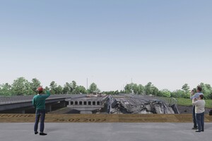 Возле подорванного моста в Ирпене создадут мемориальный комплекс