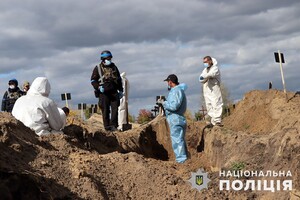 В Лимане из братской могилы достали тела 34 украинских военных