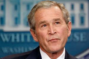 Джордж Буш проведет публичный разговор с Владимиром Зеленским