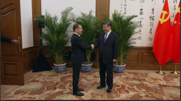 Xi Jinping stated at the meeting with Medvedev that China wants negotiations on Ukraine
