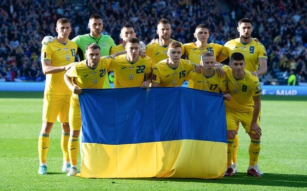 Die ukrainische Nationalmannschaft ist 2022 in der FIFA-Rangliste aufgestiegen