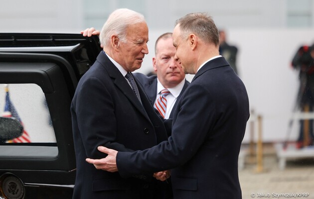 Biden kam in Warschau an und traf sich mit Duda