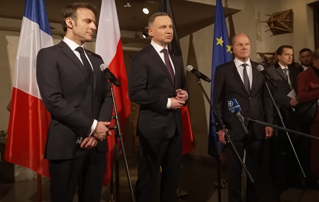 Франция, Германия и Польша обещают долгосрочную поддержку Украины — FT