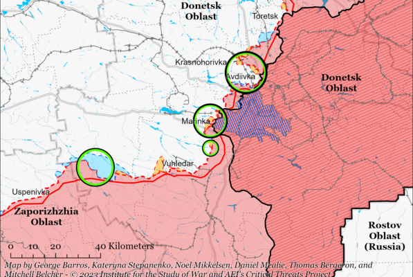 На границе Запорожской области и Донбасса идет тяжелая битва: карта боевых действий ISW