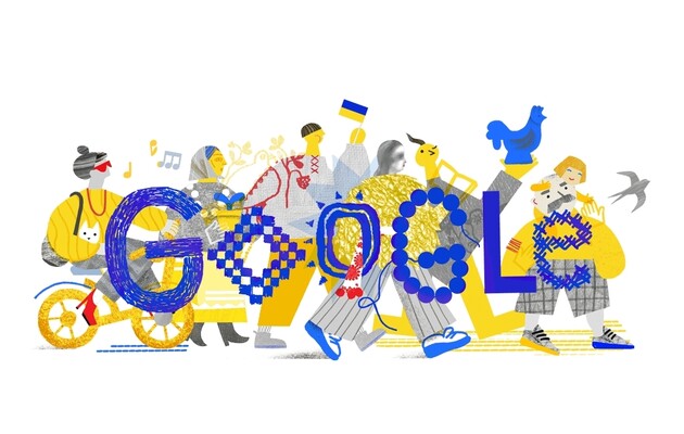 Google выпустила новый дудл ко Дню Независимости Украины